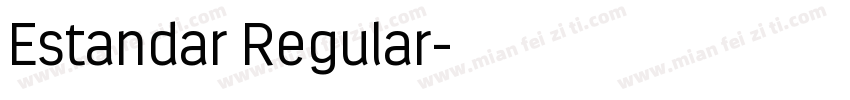 Estandar Regular字体转换